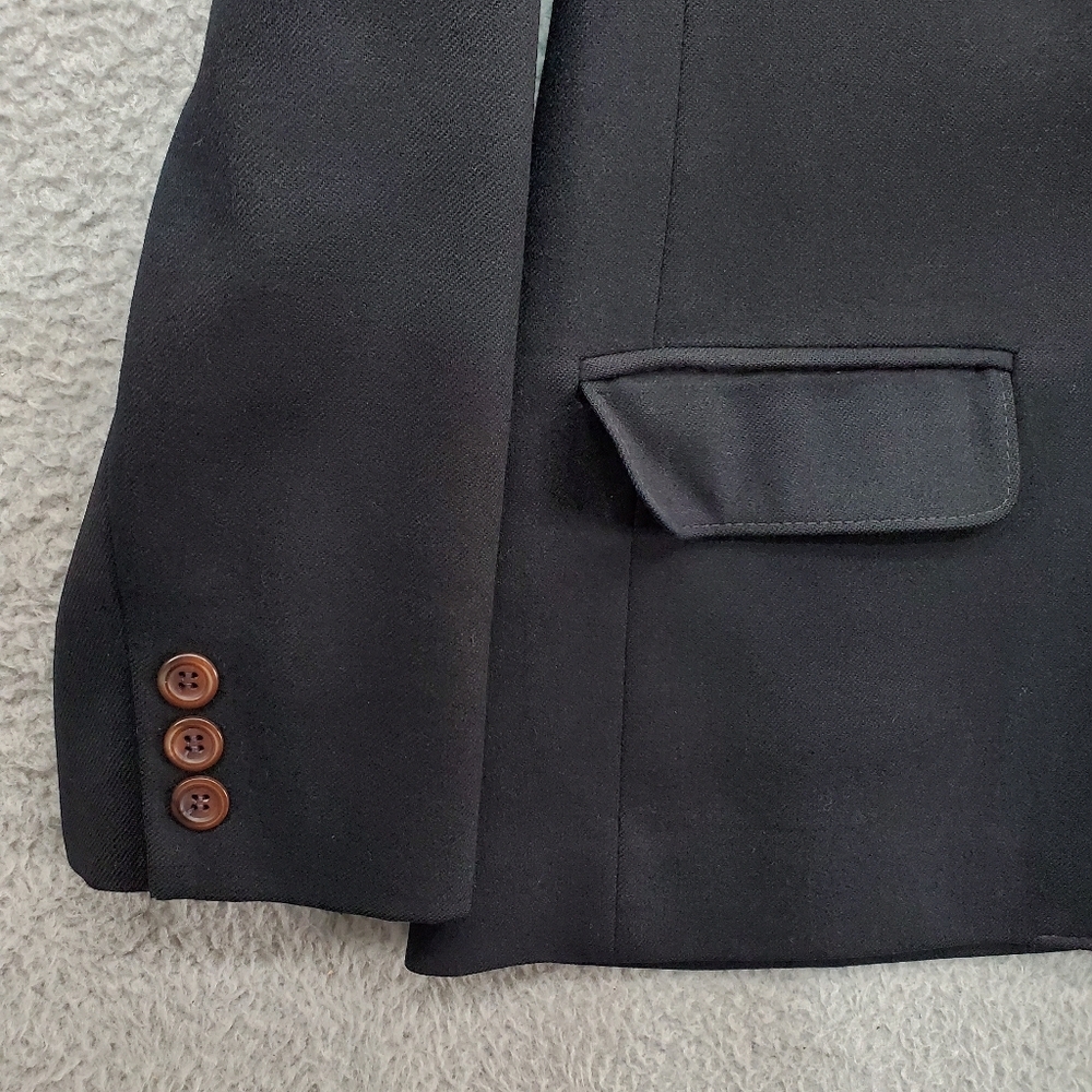 Vintage Pendleton Blazer Jacket Black Womens 10 P… - image 4